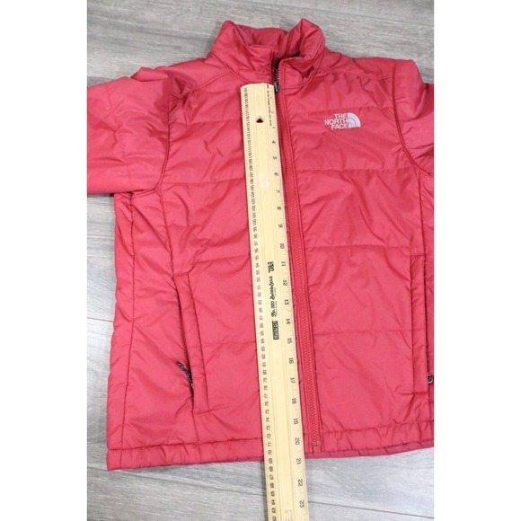 Womens Small The North Face Pink Quilted Puffer Zip Jacket lightweight - Picture 5 of 7